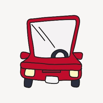 Red car cartoon illustration, transportation | Free Photo Illustration - rawpixel