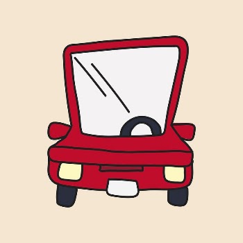 Red car collage element, transportation | Free Vector Illustration - rawpixel