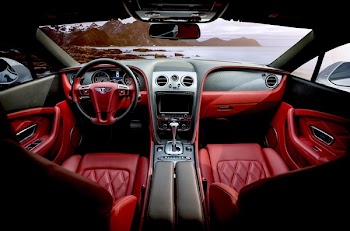 Red Car in Bus