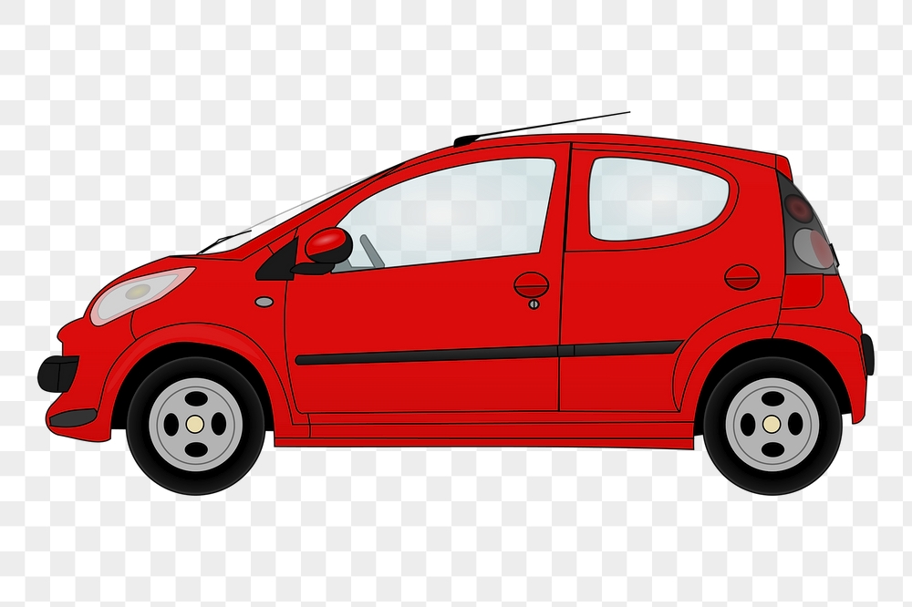 Red car png sticker, vehicle | Free PNG - rawpixel