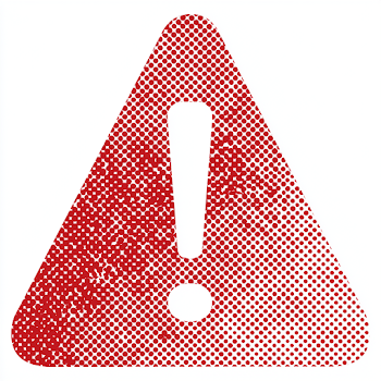 Red Caution Triangle with Exclamation Mark