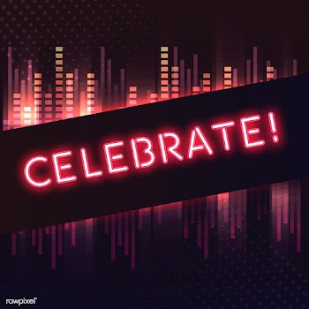 Red celebrate  neon signboard vector | Free stock vector - 535212