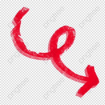 Red Chalk Arrow To Pull The Free Pattern, Line, Chalk, Effect PNG ...