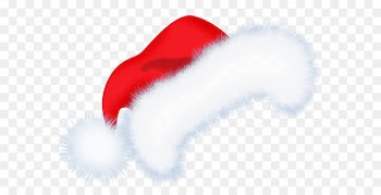Red Character Fur Fiction Font - Large Santa Hat PNG Transparent Clipart 
