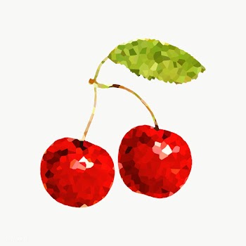 Red cherries crystallized style overlay | Free  transparent png - 2347627