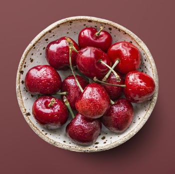 Red cherry in a bowl, | Free PSD - rawpixel
