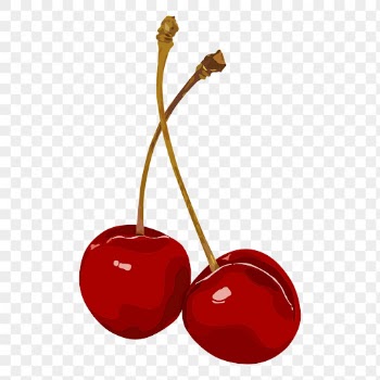 Red cherry png sticker, fruit | Free PNG - rawpixel