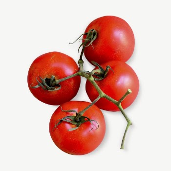 Red cherry tomatoes, vegetable collage | Free PSD - rawpixel