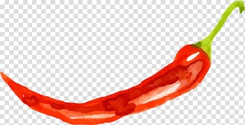 Red chili, Tabasco pepper Cayenne pepper Chile de xe1rbol Chili pepper, painted pepper transparent background PNG clipart