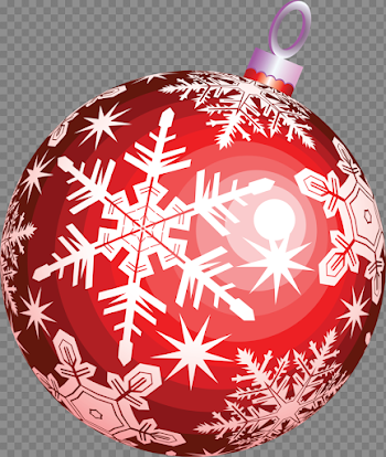 Red Christmas Ball Toy Png Image
