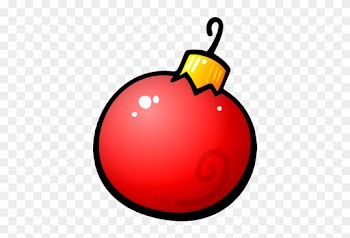 Red Christmas Ornament Ball Clip Art - Tree