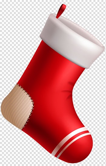 Red Christmas sock illustration, Christmas ing , Christmas Red ing transparent background PNG clipart