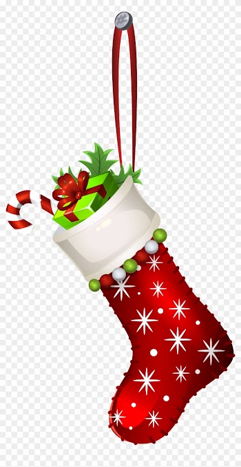 Red Christmas Stocking Transparent Png Clip Art Image - Christmas Stocking Png
