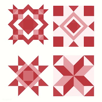Red Christmas tiles geometrical design vector | Free stock vector - 494153