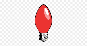 Red Christmas Tree Light Bulb - Blue Christmas Tree Light Bul Oval Ornament