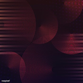 Red circle pattern background vector | Free stock vector - 535187