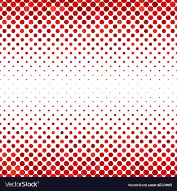 Red circle pattern background vector image