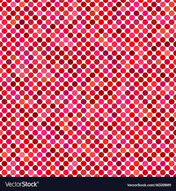 Red circle pattern background vector image