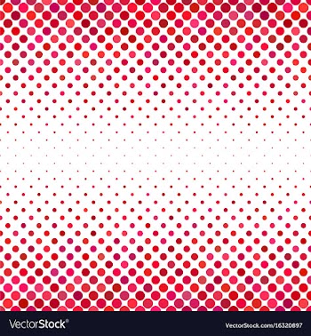 Red circle pattern background vector image