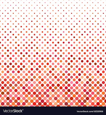 Red circle pattern background vector image