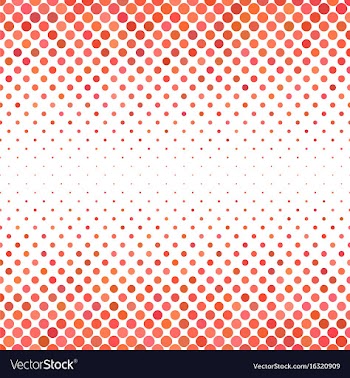 Red circle pattern background vector image