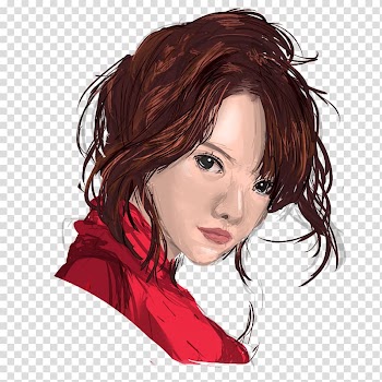 Red Cliff Red hair Drawing Hair coloring, watercolor cliff transparent background PNG clipart