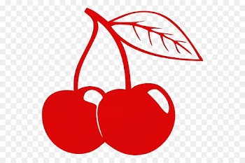 red clip art cherry plant drupe