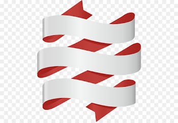 red clip art ribbon line flag