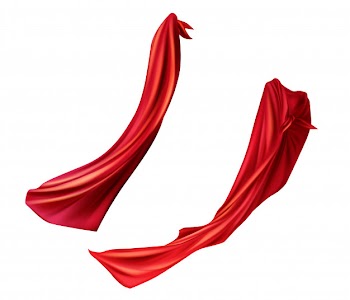 Red cloaks set Free Vector
