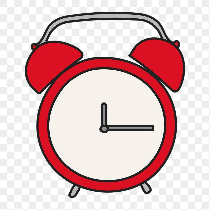 Red clock png sticker, object | Free PNG Illustration - rawpixel