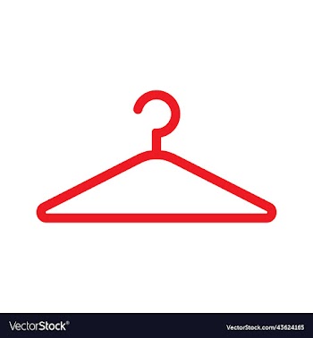 red clothes hanger