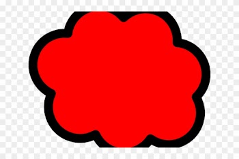 Red Cloud Clipart Vector - Red Cloud Clipart Vector