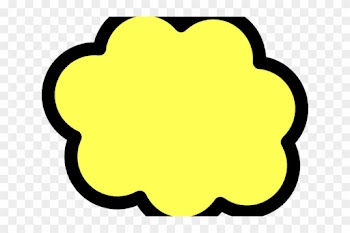Red Cloud Clipart Yellow - Internet