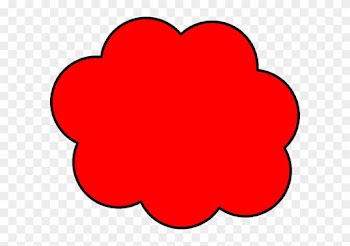 Red Cloud Svg Clip Arts 600 X 510 Px - Cartoon Pictures Of Red