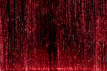 Red Code Rain: Cyberpunk Digital Rain Background