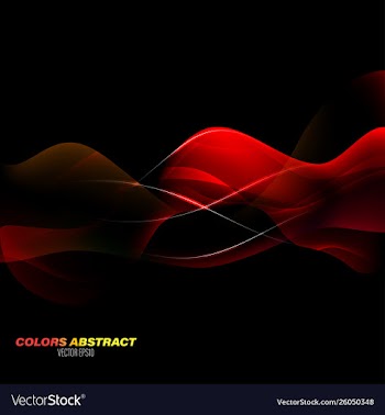 Red colors motion scene vector image