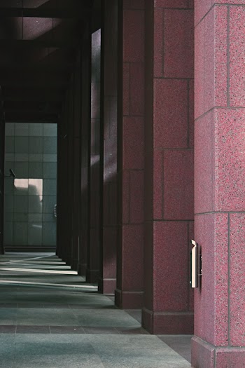 Red Concrete Building