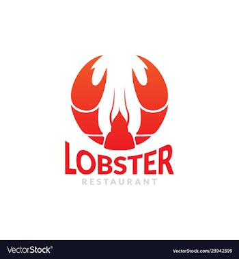 Red crawfish prawn shrimp lobster seafood vector image