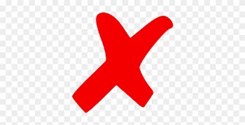 Red Cross Clipart Crossout - X Mark