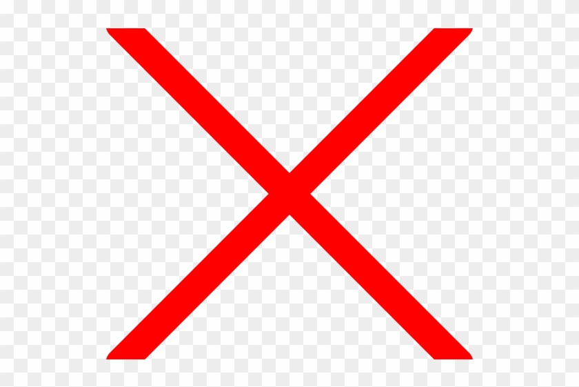 Red Cross Clipart Large Cross - Transparent Background Red X