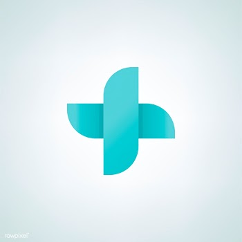 Red cross symbol in blue vector | Free stock vector - 516091