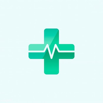 Red cross symbol with cardiograph vector | Free stock vector - 516101