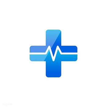 Red cross symbol with cardiograph vector | Free stock vector - 516123
