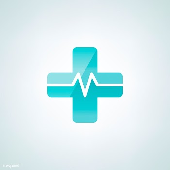 Red cross symbol with cardiograph vector | Free stock vector - 516132