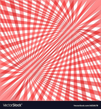 Red curved ray burst background - design from vector image