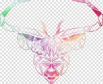 Red deer Euclidean Tiger Antler, Hand-painted watercolor cow transparent background PNG clipart