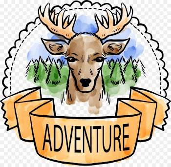 Red deer Watercolor painting Forest Clip art - Watercolor forest protection icon 