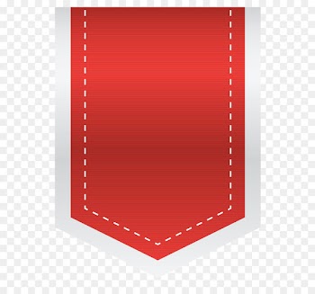 Red Design Heart Pattern - Red Empty Sale Label PNG Clipart Image 