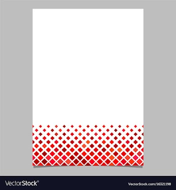 Red diagonal square pattern page template vector image