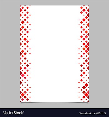 Red diagonal square pattern page template vector image